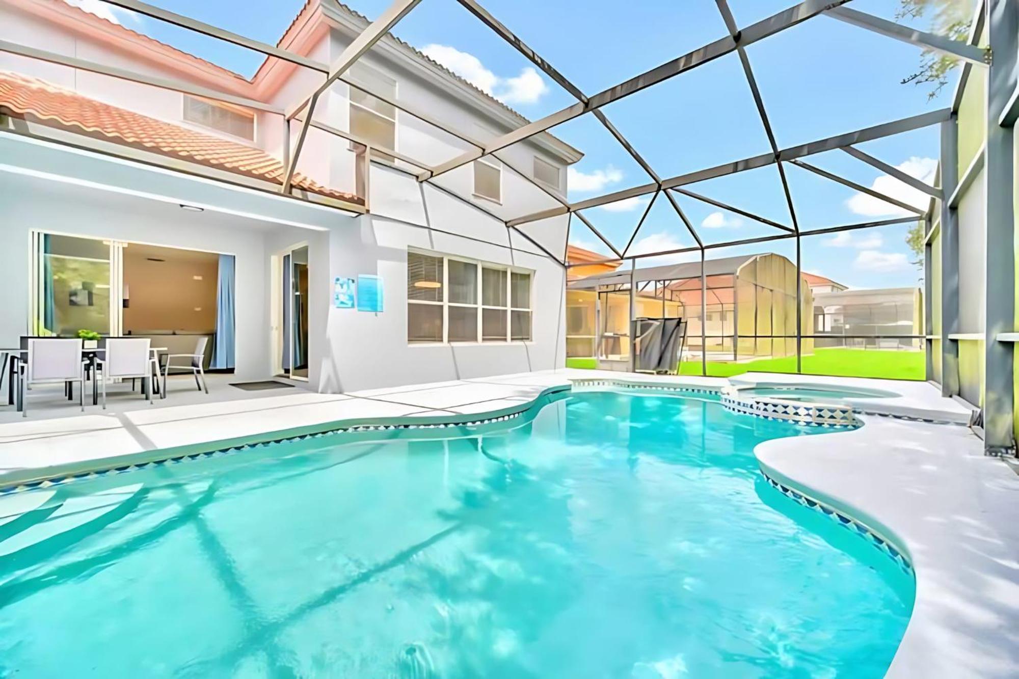 6Br Resort Home Near Disney - With Private Pool Hot Tub And Games Room คิสซิมมี ภายนอก รูปภาพ