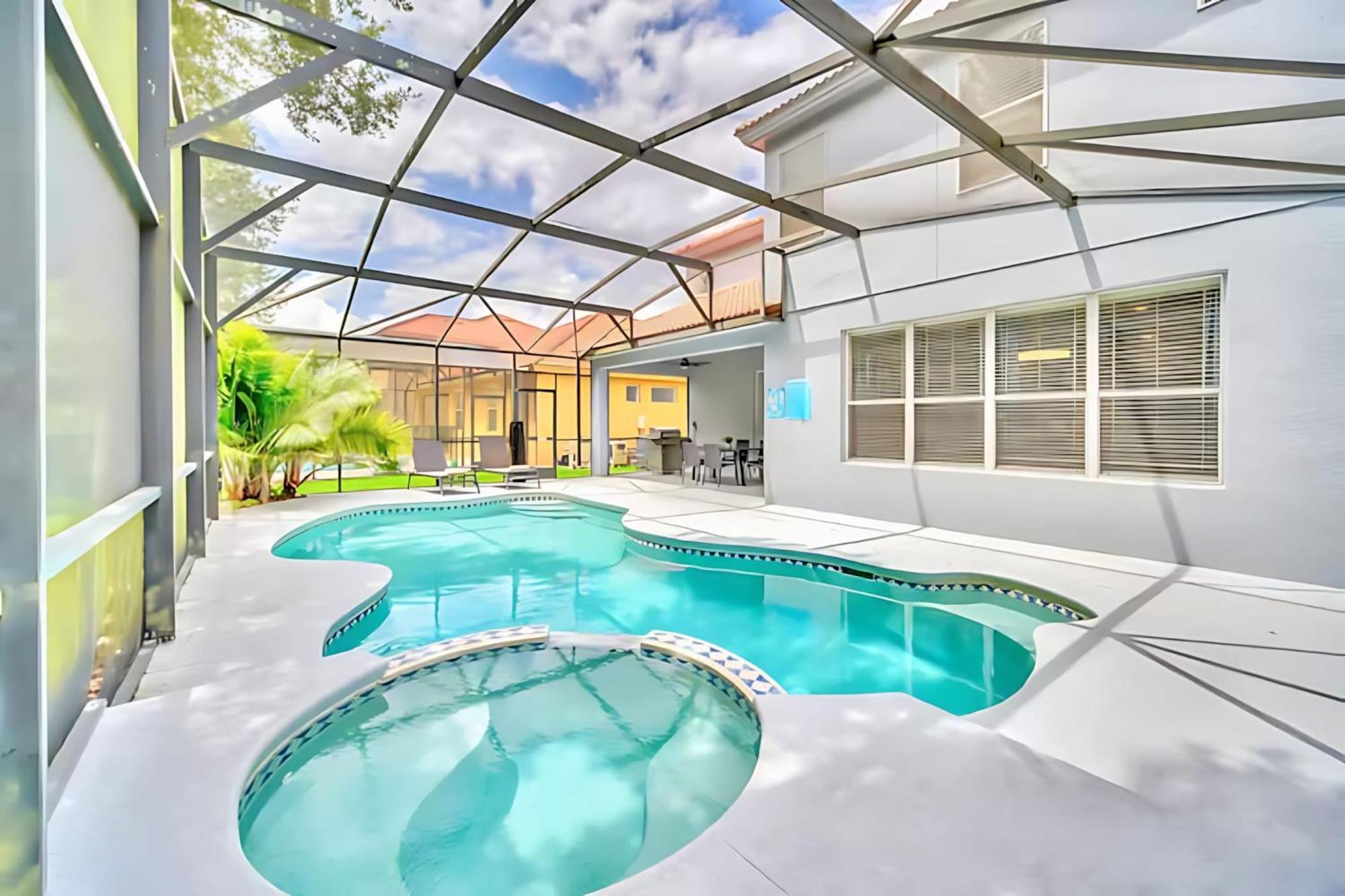 6Br Resort Home Near Disney - With Private Pool Hot Tub And Games Room คิสซิมมี ภายนอก รูปภาพ