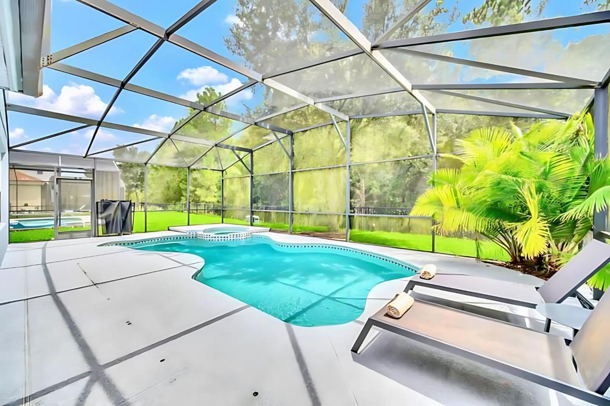 6Br Resort Home Near Disney - With Private Pool Hot Tub And Games Room คิสซิมมี ภายนอก รูปภาพ