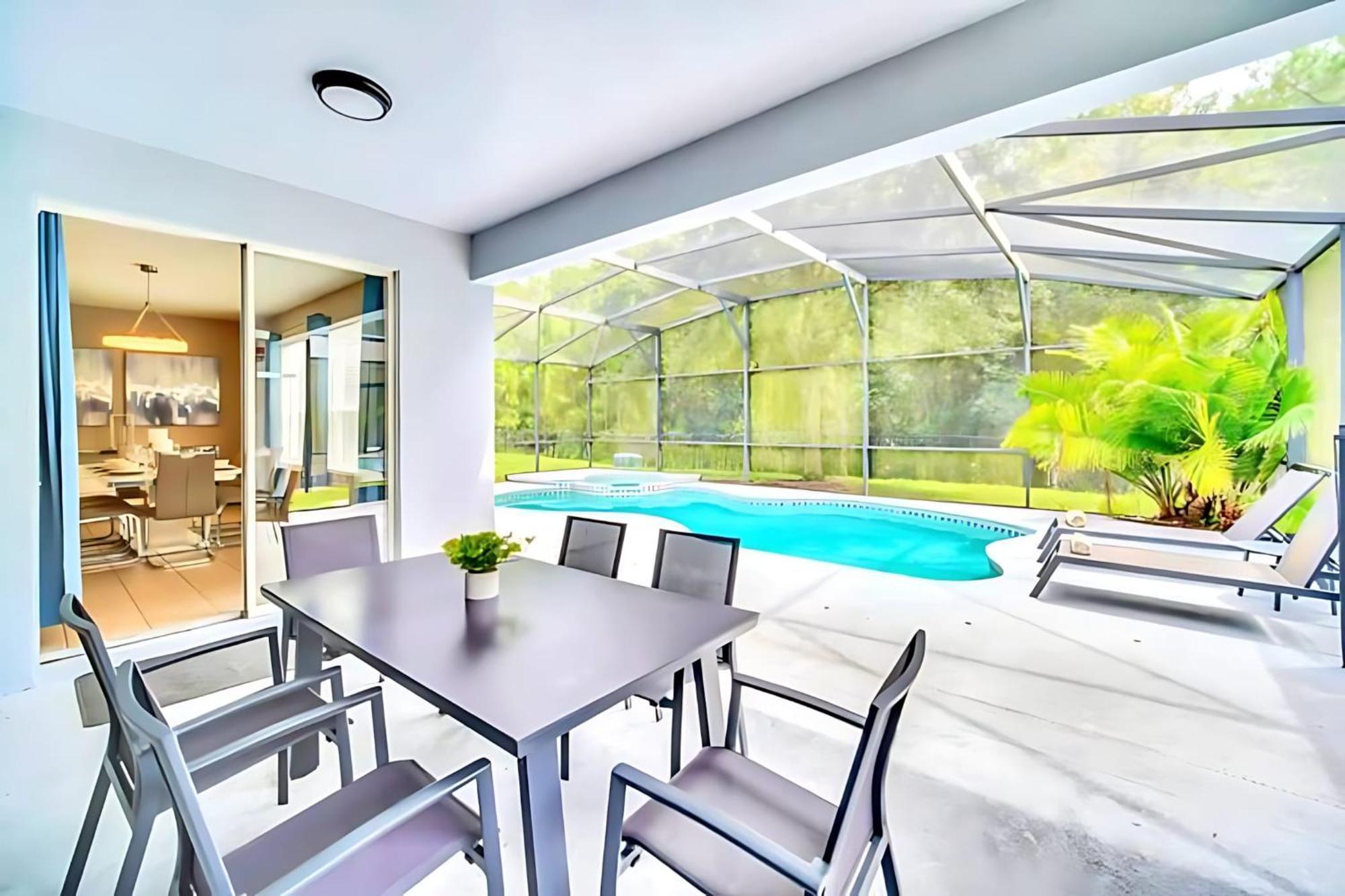 6Br Resort Home Near Disney - With Private Pool Hot Tub And Games Room คิสซิมมี ภายนอก รูปภาพ